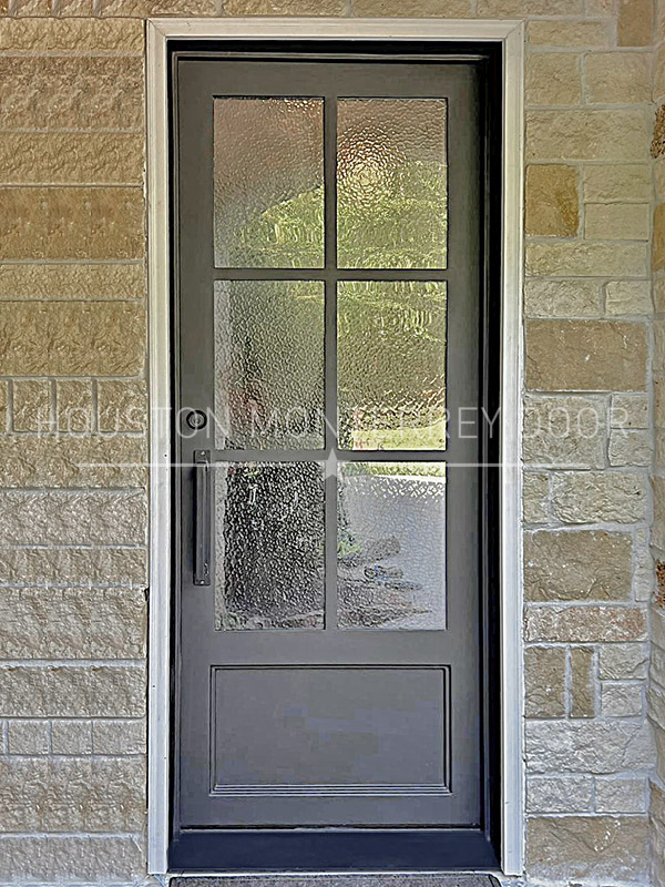 Double Modern Iron Door - Square Top